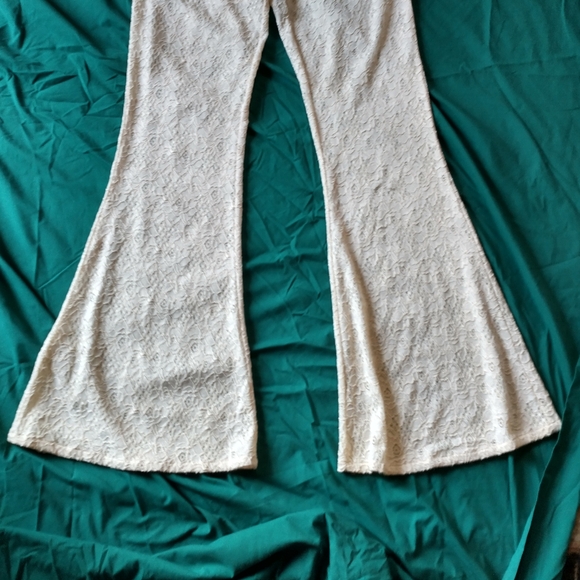 Ecru Lace Palazzo Pants ~ New with Tags! - Picture 5 of 11